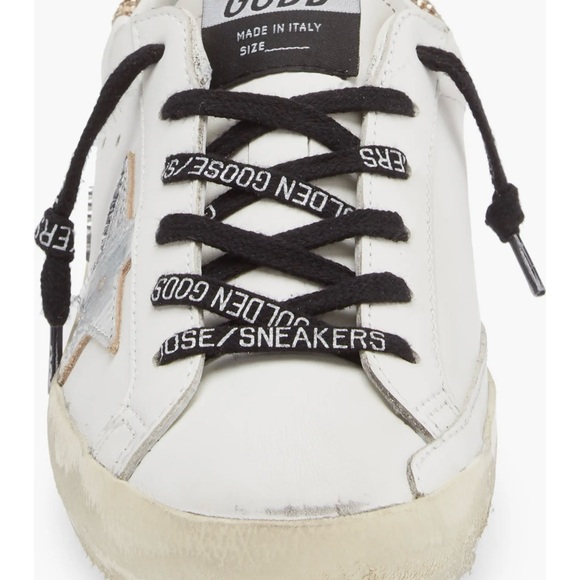 Golden Goose White and Silver Sneakers - Picture 3 of 12